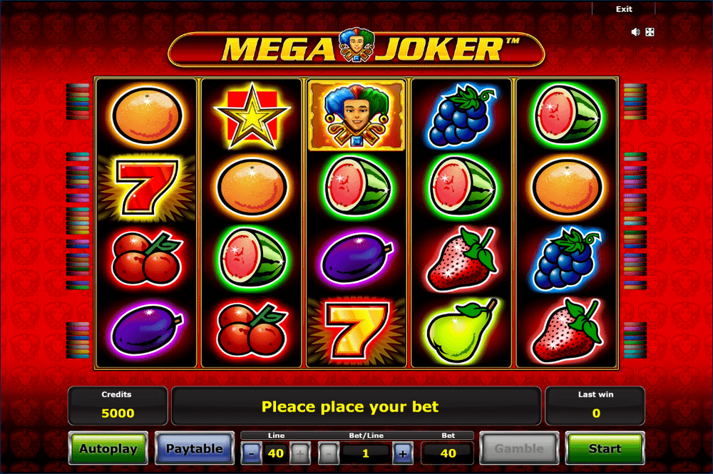 Screenshot of the game Mega Joker